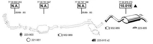 ASMET RE104690 Exhaust System